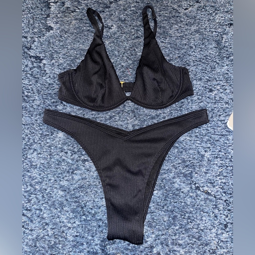 Hollister Black Bikini Set